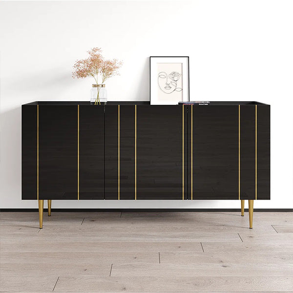 Premium black sideboard cabinet with storage