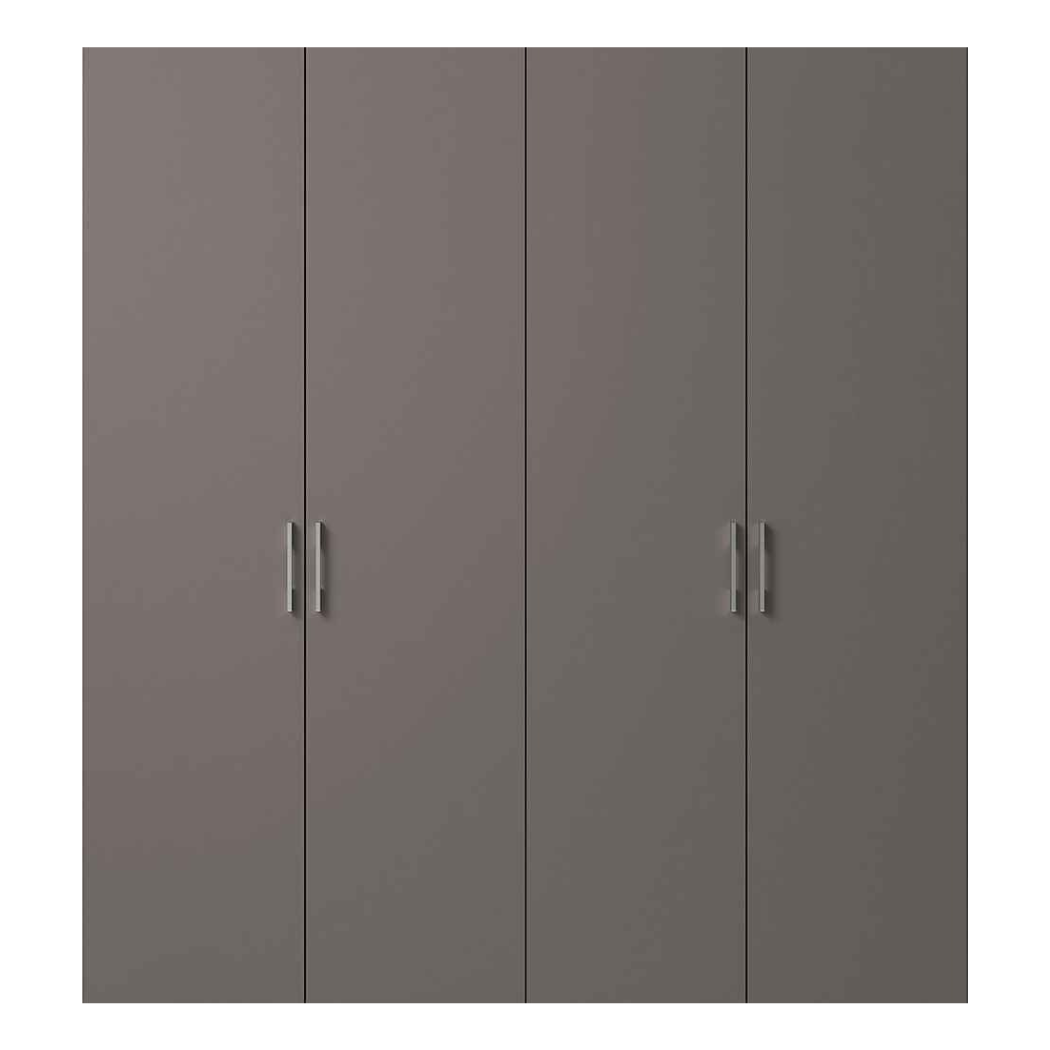Buy premium matte black finish wardrobe