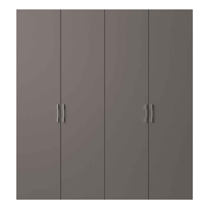 Buy premium matte black finish wardrobe