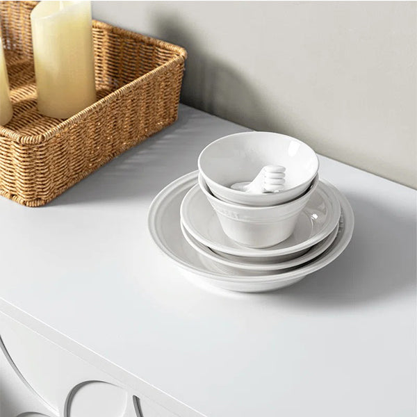 modern white sideboard cabinet used for crockery storage in dining and kitchen 