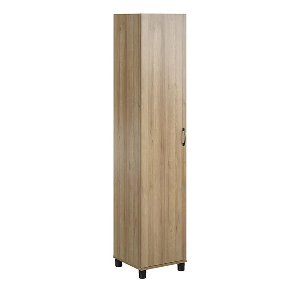 modern single-door wardrobe in beige with handle