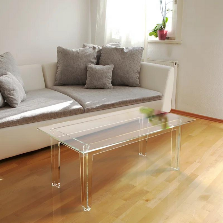 Transparent acrylic table