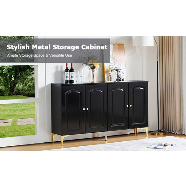 Stylish black storage cabinet