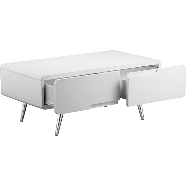 Modern white coffee table 