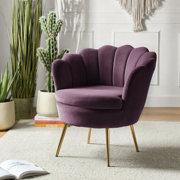Heera Moti Velora Lounge Chair Purple