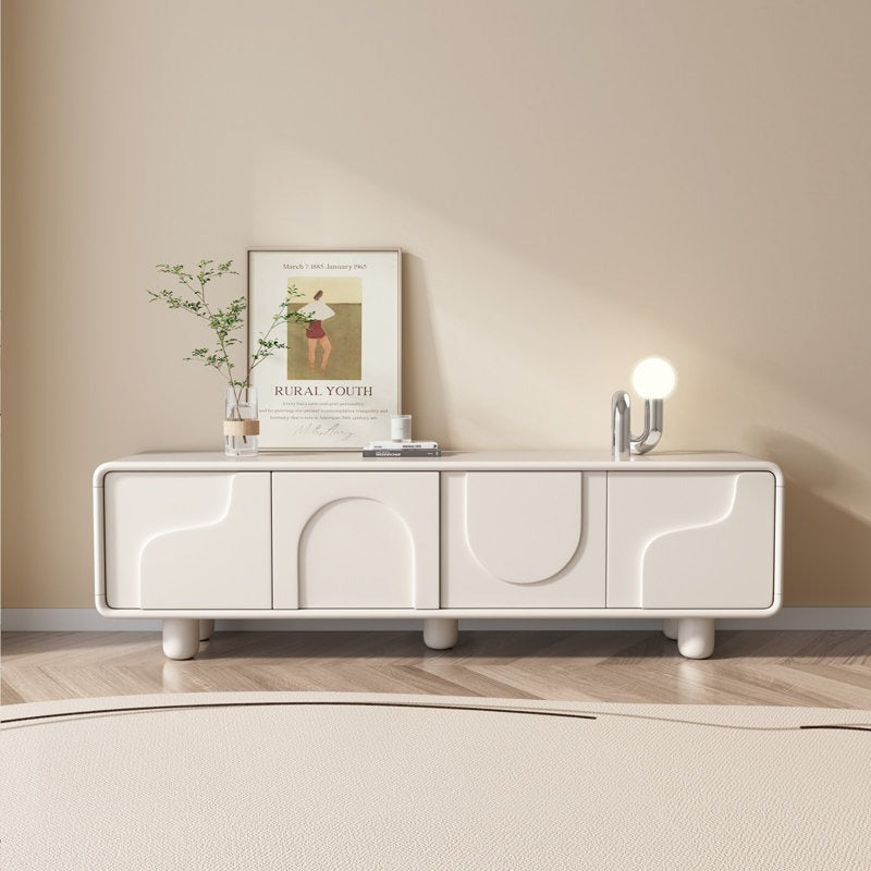 High gloss white tv unit perfect for living room