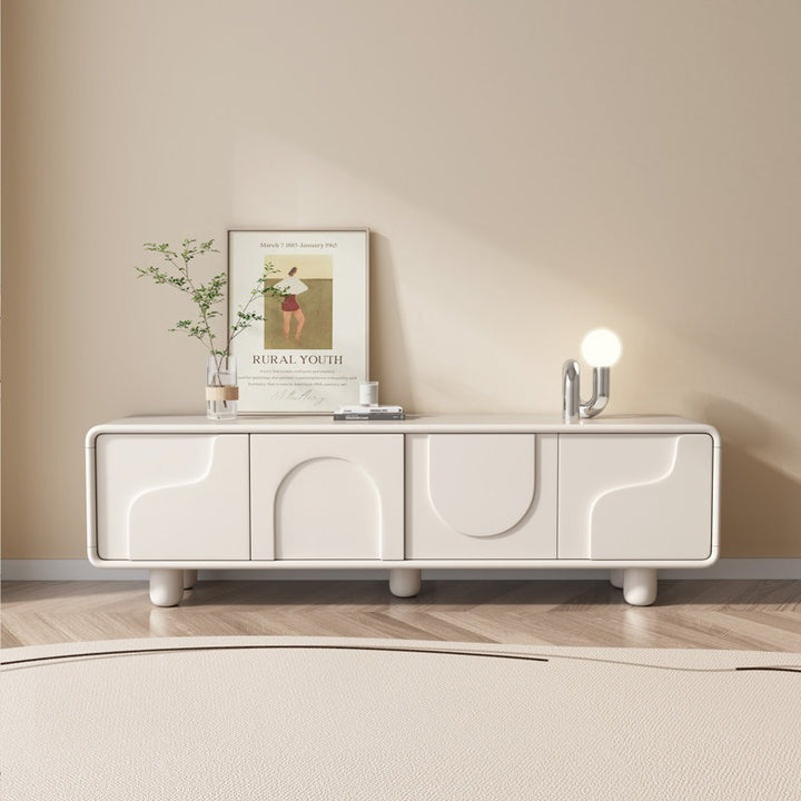 High gloss white tv unit perfect for living room