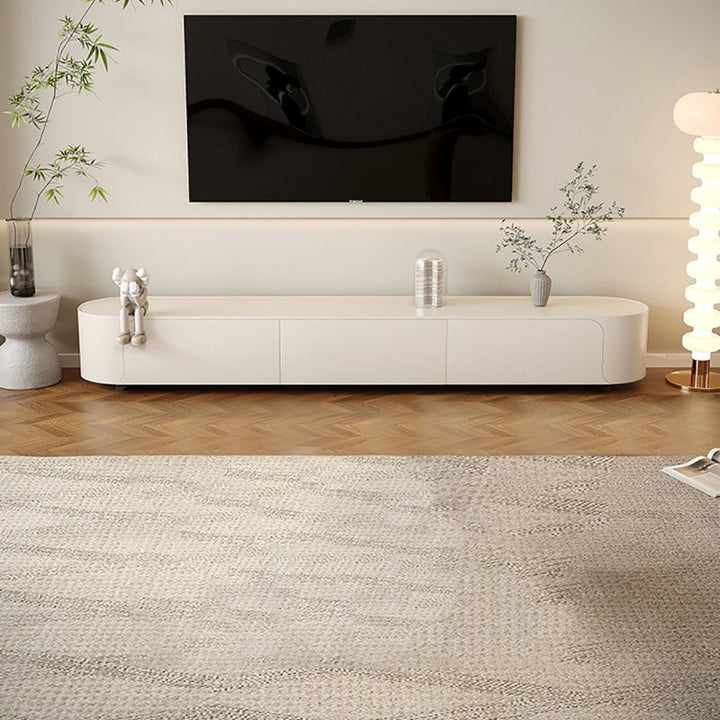 Modern white TV stand 