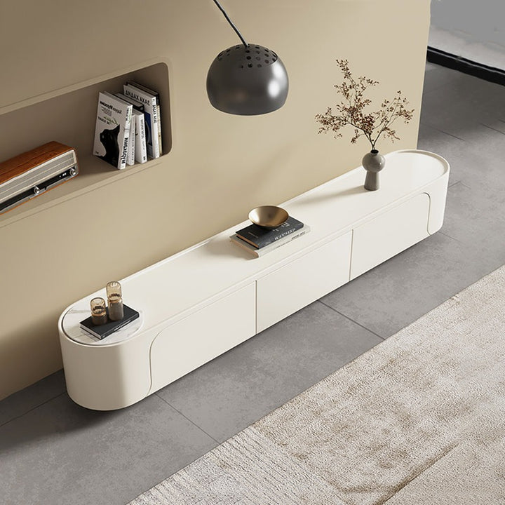 Robo White TV Unit for Modern Minimalist Homes