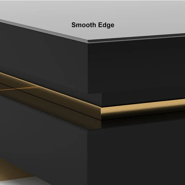 Nadu coffee table made of high-quality MDF with PU-painted surface 