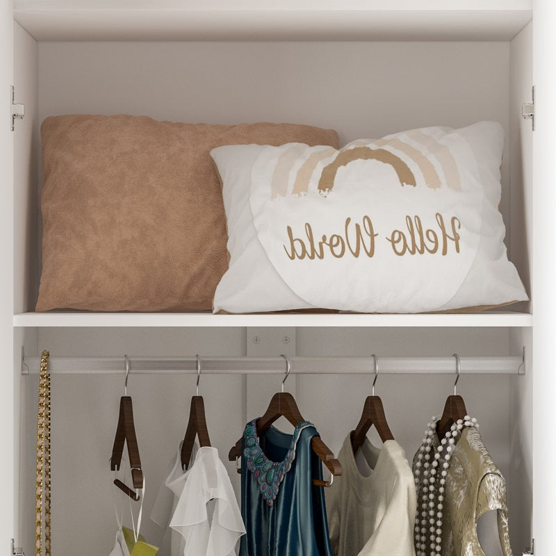 storage compartment of modern wardrobe