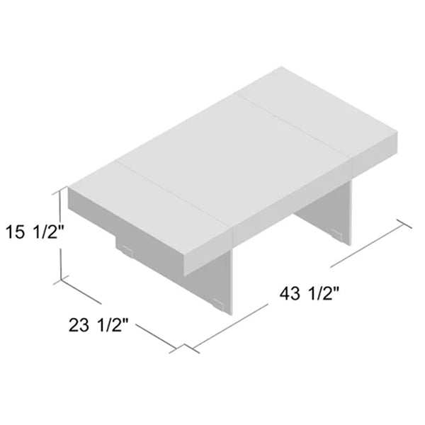 dimension of modern table