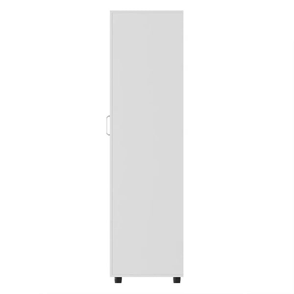 modern white wardrobe crafted from high-quality pre-laminated mdf board