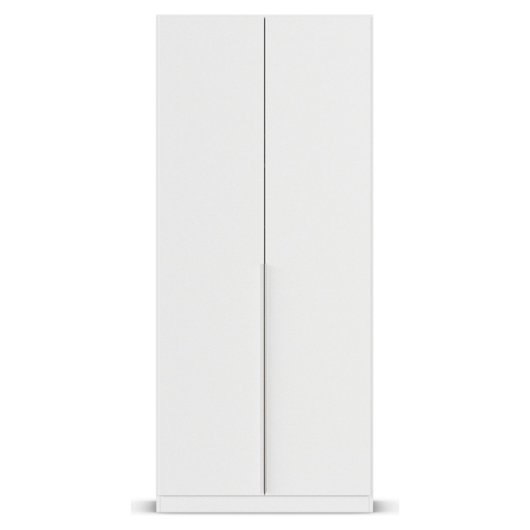 pre-laminated wardrobe in white