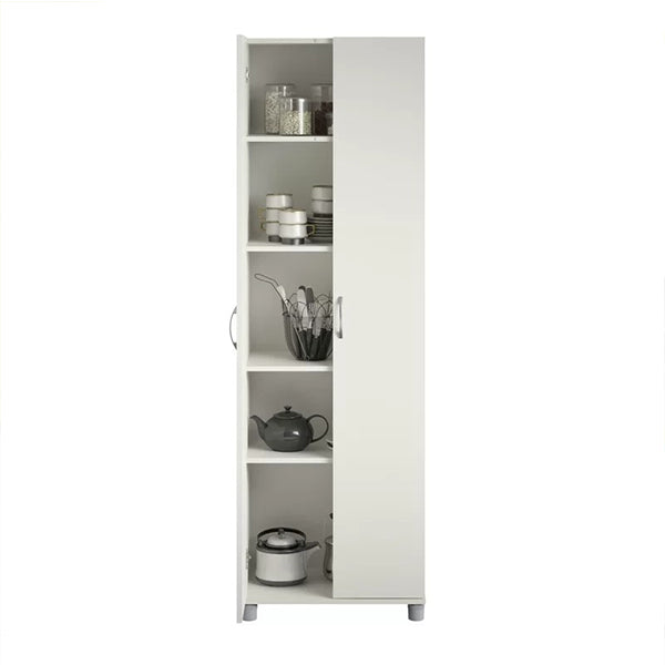 Modern 2-door wardrobe in matte white