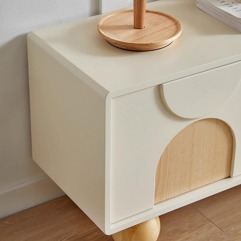 modern white tv unit