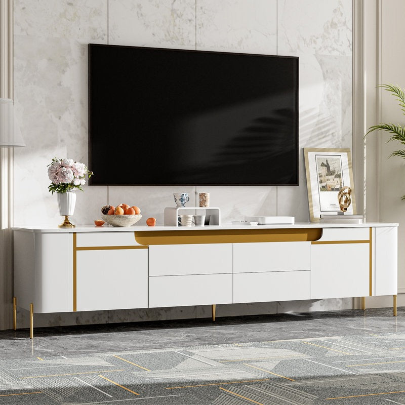 luxury white tv stand