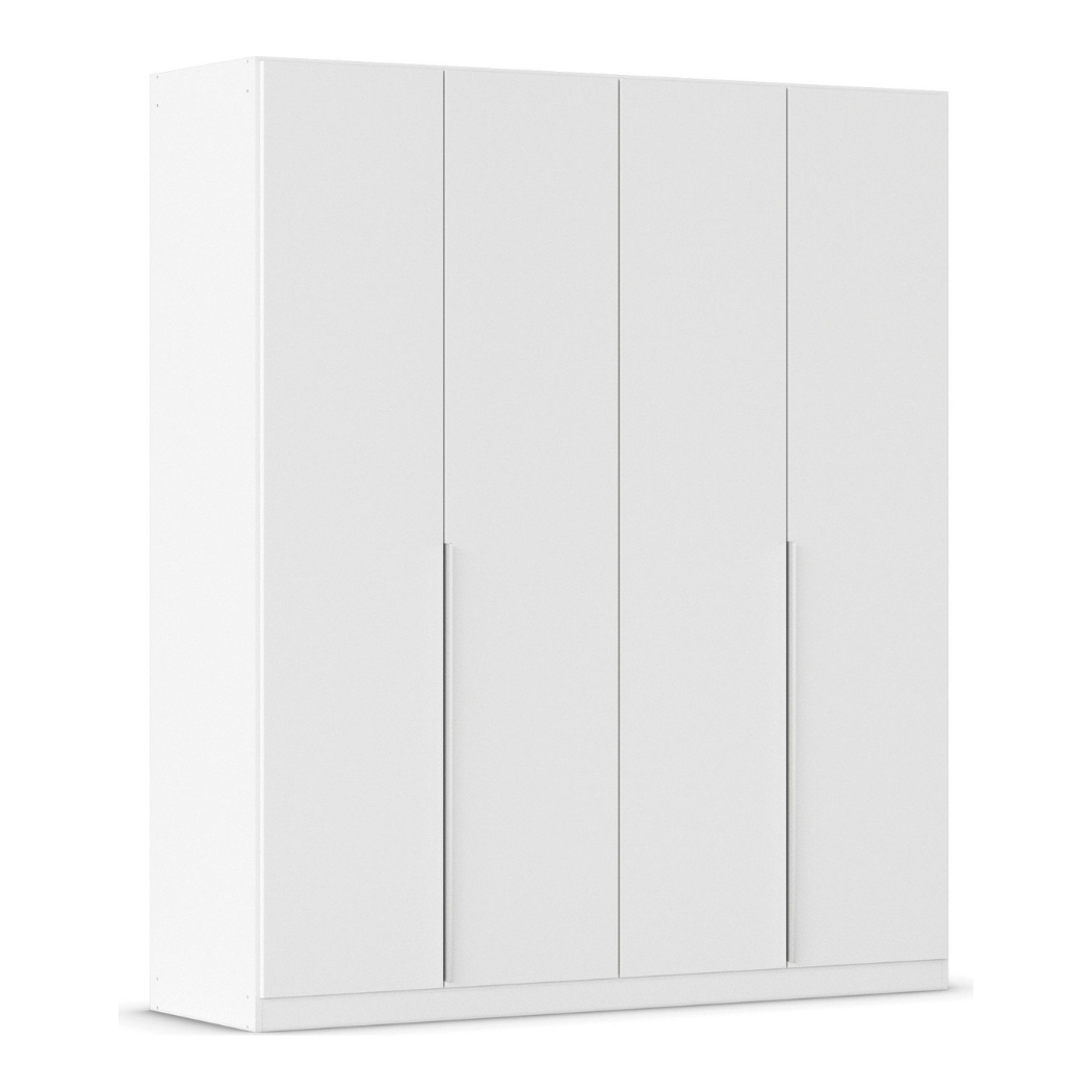 white 4-door wardrobe for large bedroom 