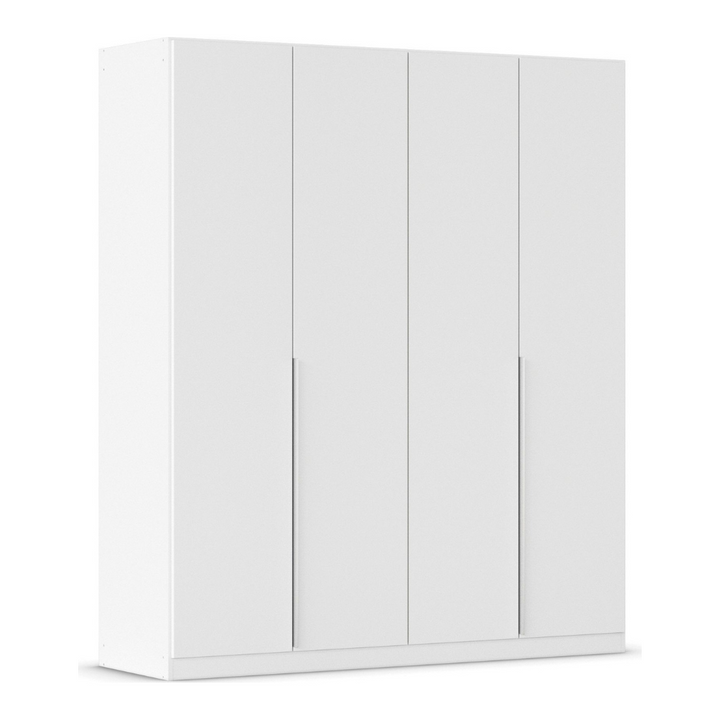 white 4-door wardrobe for large bedroom 