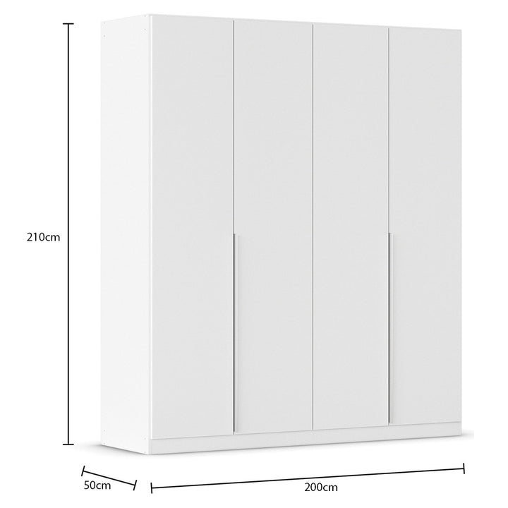 Dimensions of modular wardrobe