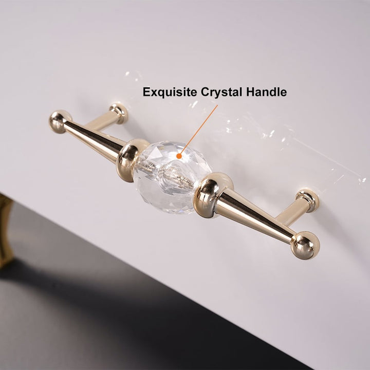 Stylish, exquisite crystal handle