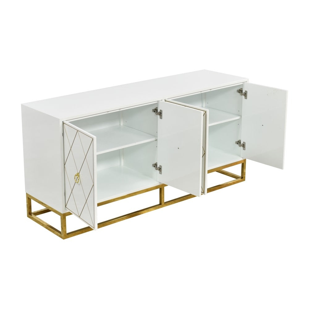 modern white sideboard cabinet crafted from high-quality mdf board