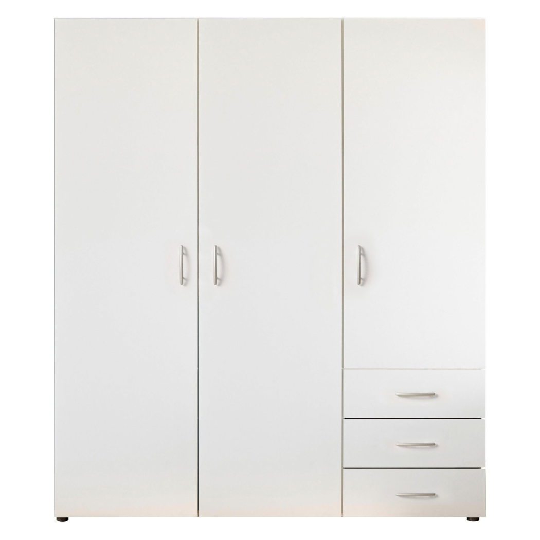 Stylish 3-door wardrobe with spacious storage crafted from high-quality pre-laminated board