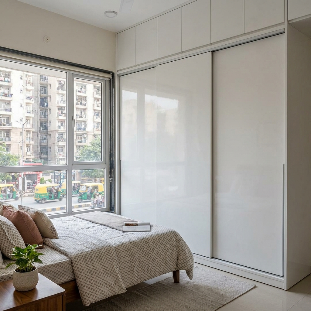 Sliding modular wardrobe for modern delhi homes