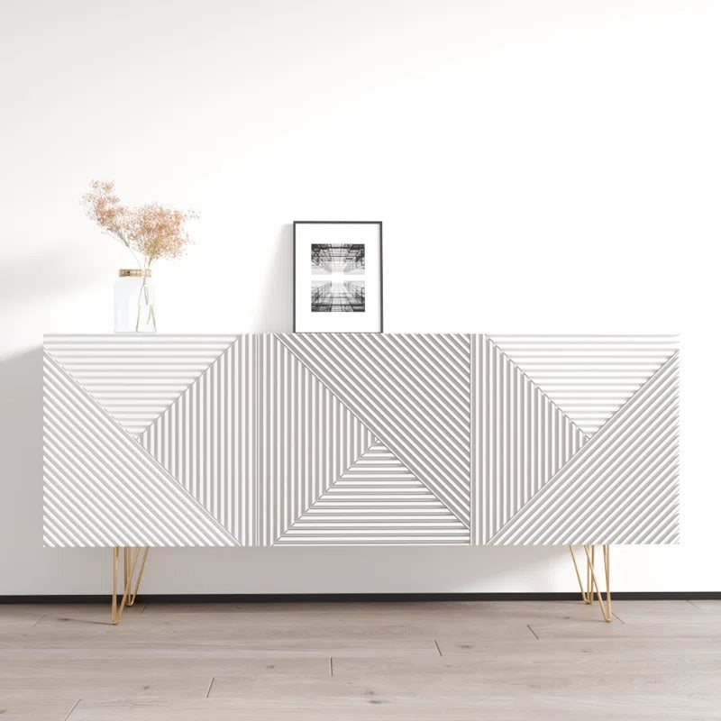 white sideboard crafted from premium mdf