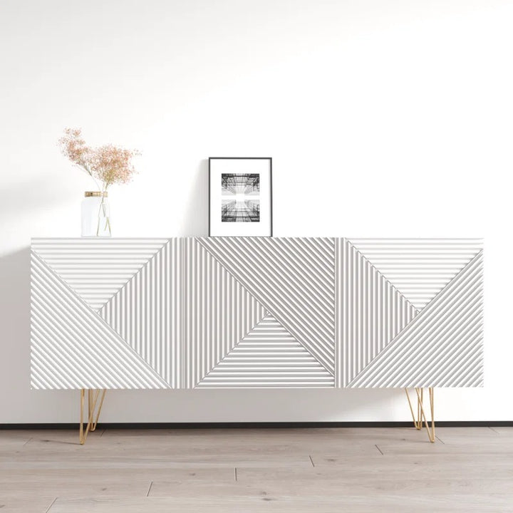 white sideboard crafted from premium mdf