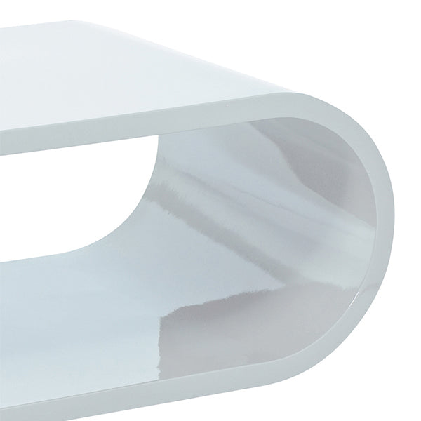 Smooth curve of white center table