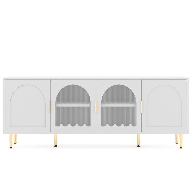 white snowo tv unit in white background