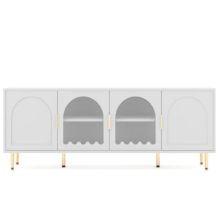 white snowo tv unit in white background