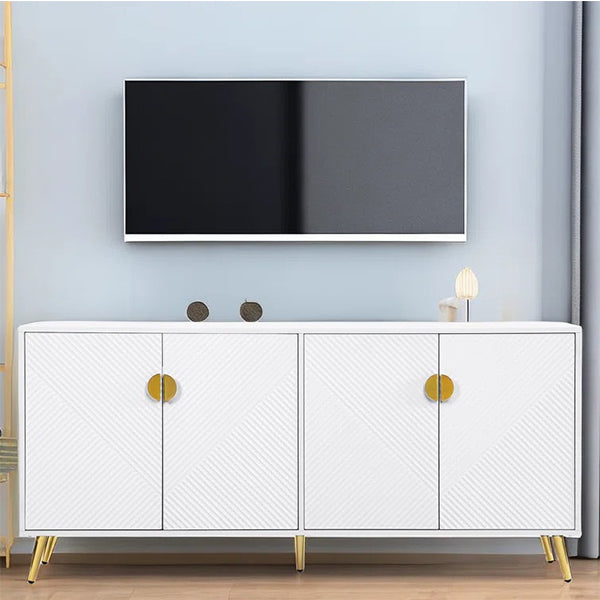 
luxury white sideboard with golden legs