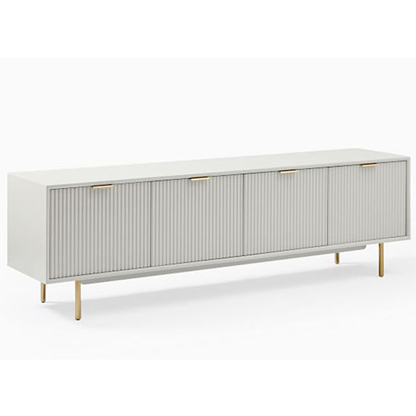 
premium white sideboard with gold accent