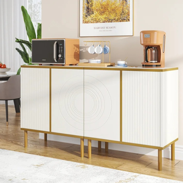 modern white sideboard with storage