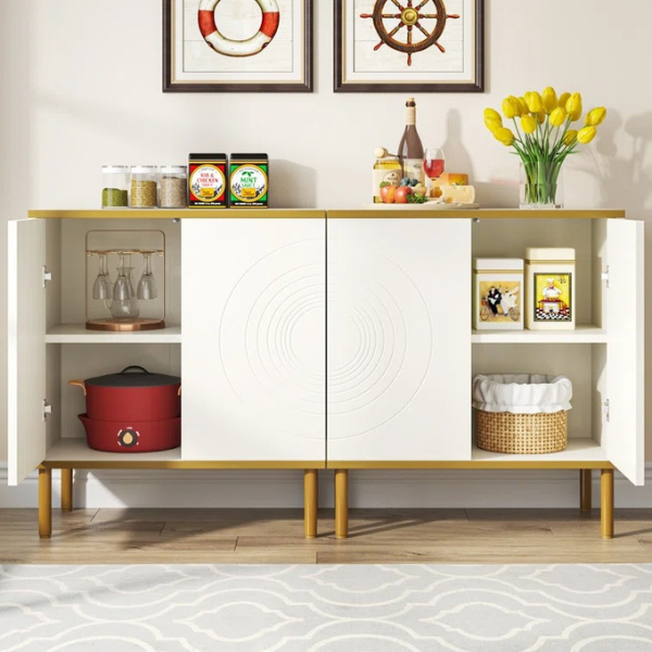 white sideboard perfect for dining room